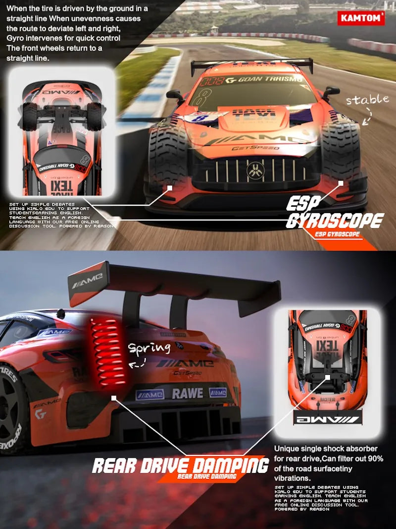 1:24 Scale Mercedes-AMG GT3 RC Racing Car