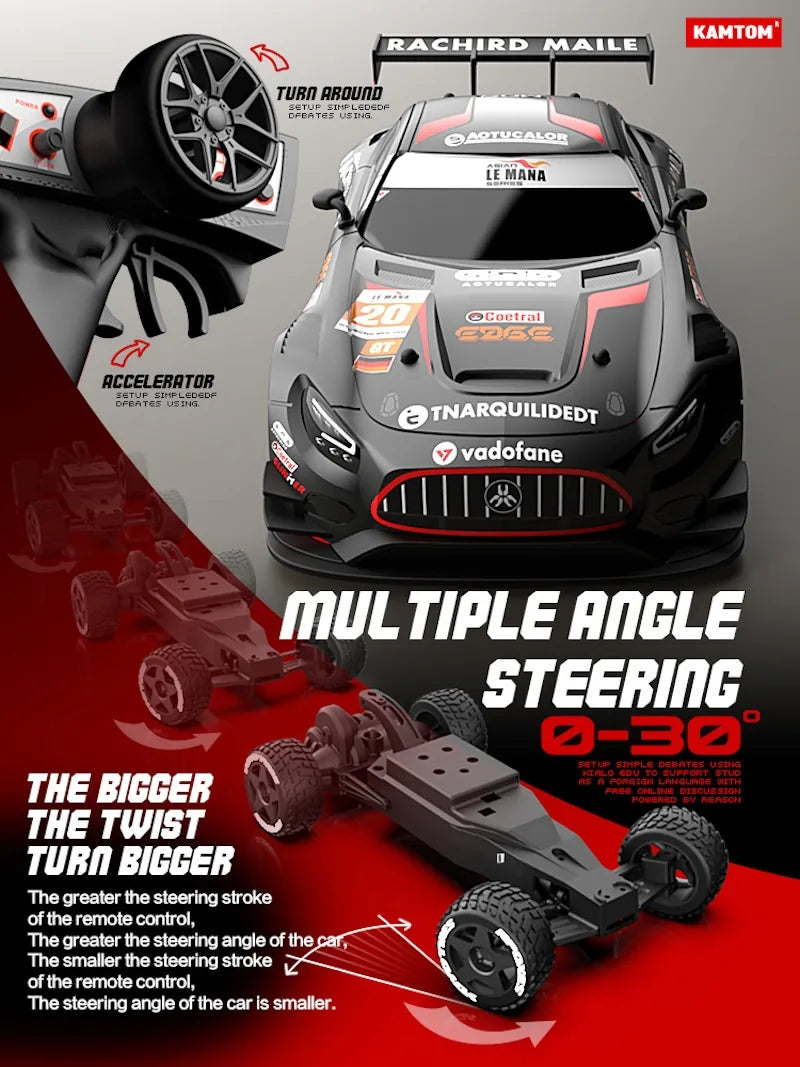 1:24 Scale Mercedes-AMG GT3 RC Racing Car