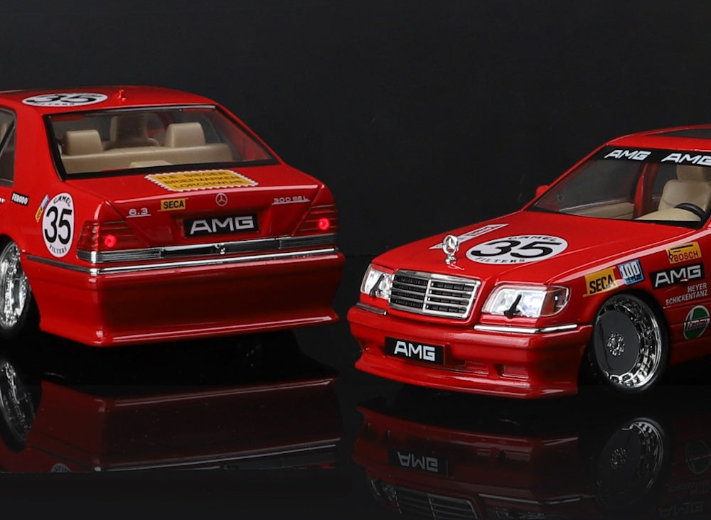 1:24 Mercedes-Benz 1990 190E 2.5-16 Evolution II Camel Die Cast Model Car