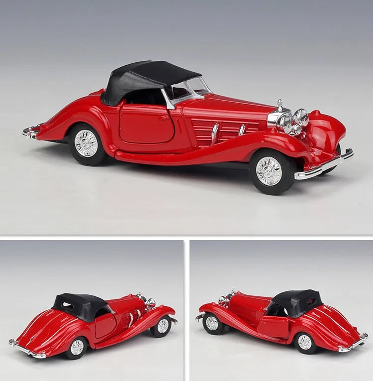 1:36 Mercedes-Benz 1936 500K Special Roadster Soft-Top Die Cast Model Car