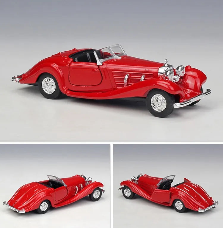 1:36 Mercedes-Benz 1936 500K Special Roadster Roadster Die Cast Model Car