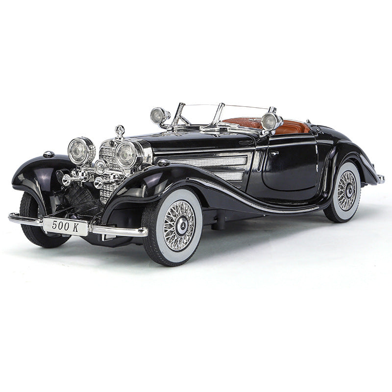 1:24 Mercedes-Benz 1936 500K Special Roadster Black Die Cast Model Car