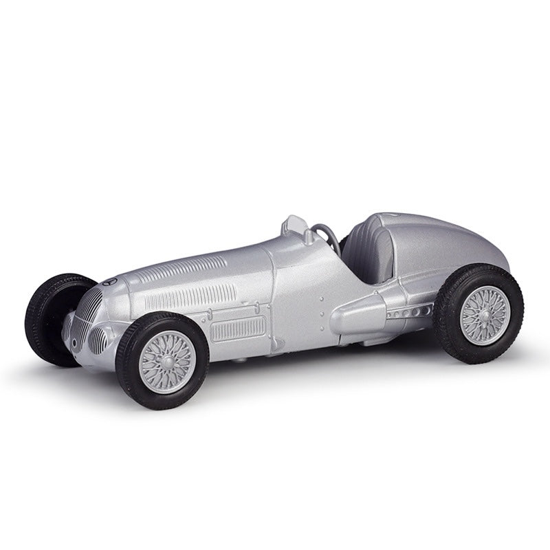 1:36 Mercedes-Benz 1937 W125 Silver Model Car