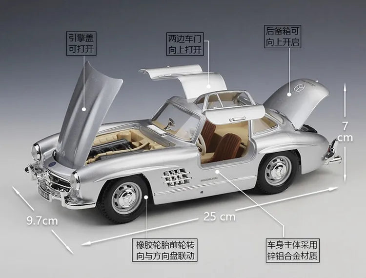 Mercedes-Benz 300 SL Roadster 1954 à l'échelle 1:18 