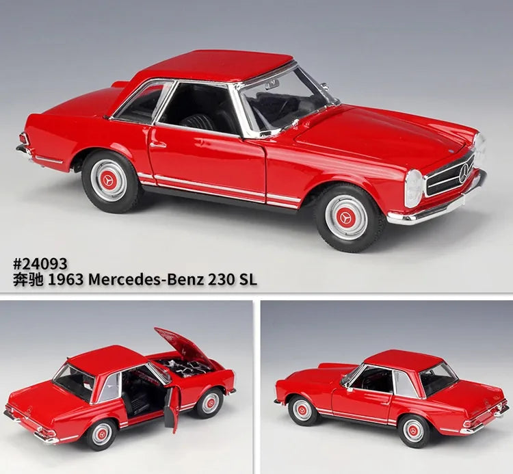 1:24 Mercedes-Benz 1963 230SL Die Cast Model Car