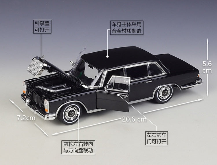 1:24 Mercedes-Benz 1963 600 Die Cast Model Car