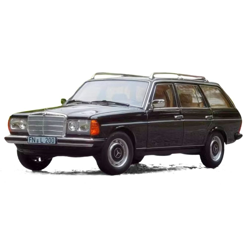 1:18 Mercedes-Benz 1977 W123 Estate (T-Modell) Black Die Cast Model Car