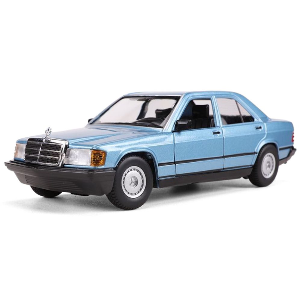 1:24 Mercedes-Benz 1982 190 E 2.6 W201 Blue Die Cast Model Car