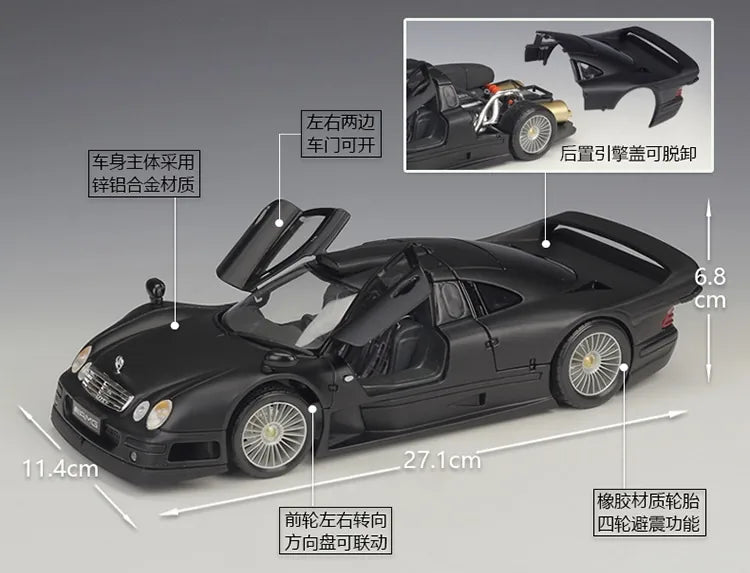 1:18 Mercedes-Benz 2010 CLK GTR Version de rue 