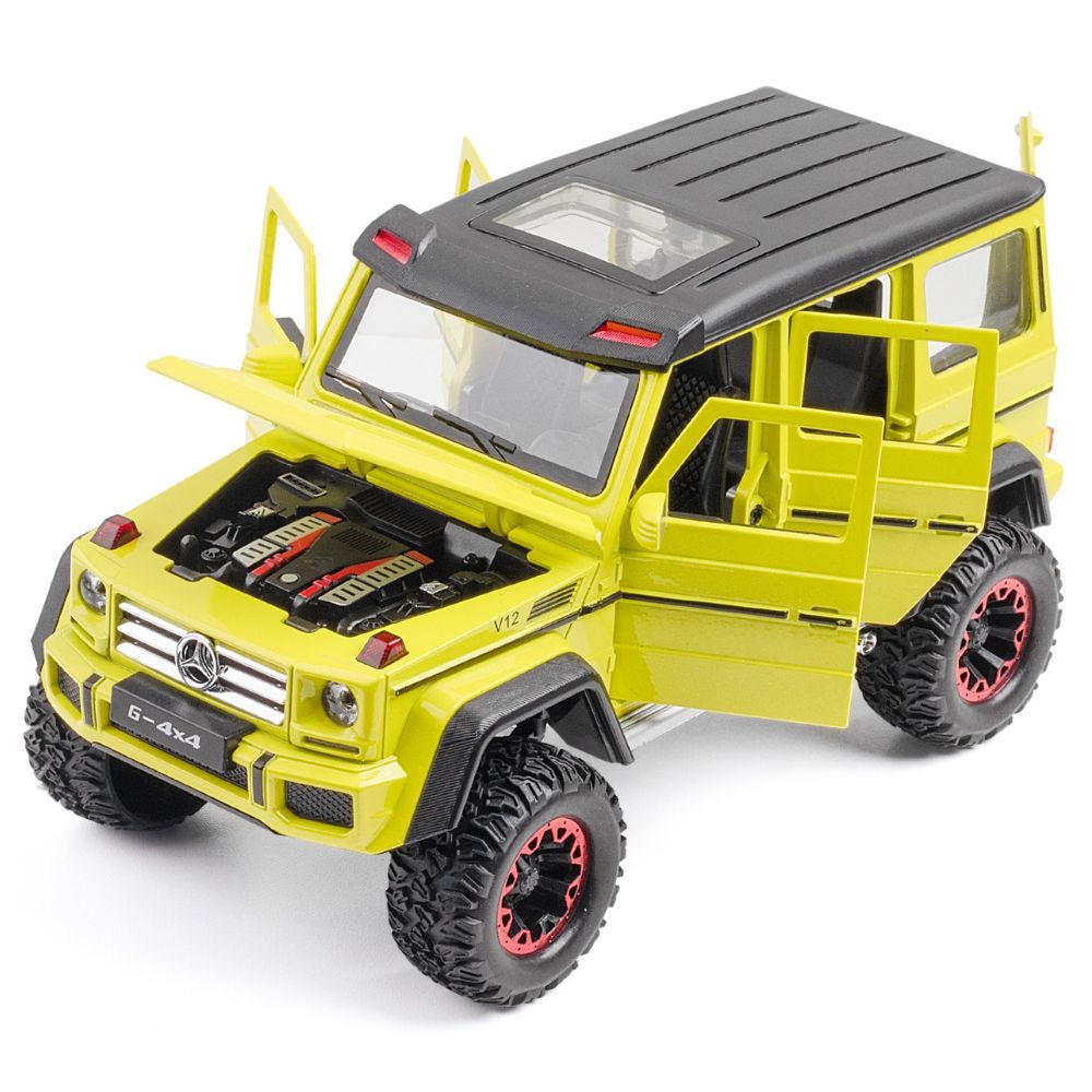 1:24 Mercedes-Benz 2015 G500 4×4² Yellow Die Cast Model Car