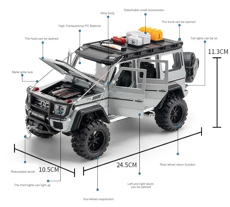 Mercedes-Brabus 2017 G550 4×4² à l'échelle 1:24 