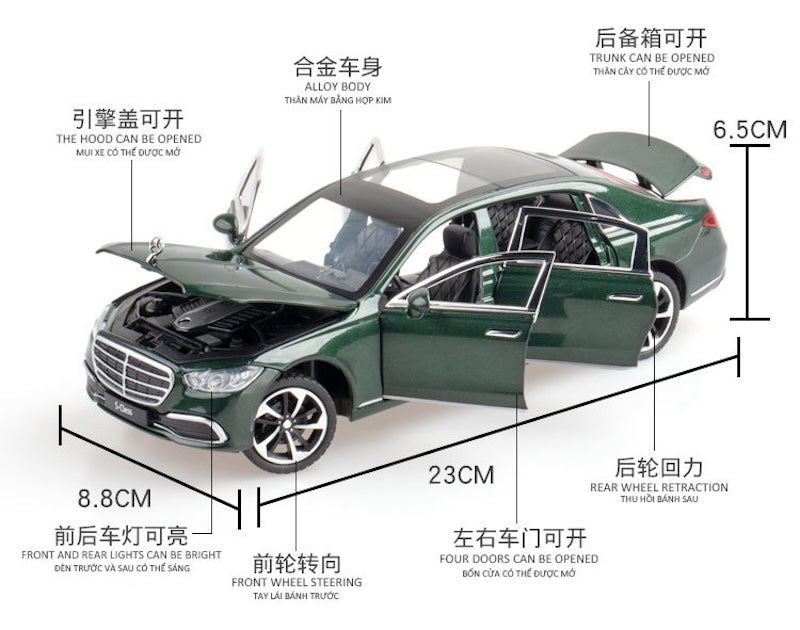 1:24 Mercedes-Benz 2020 S-Class W223 Die Cast Model Car