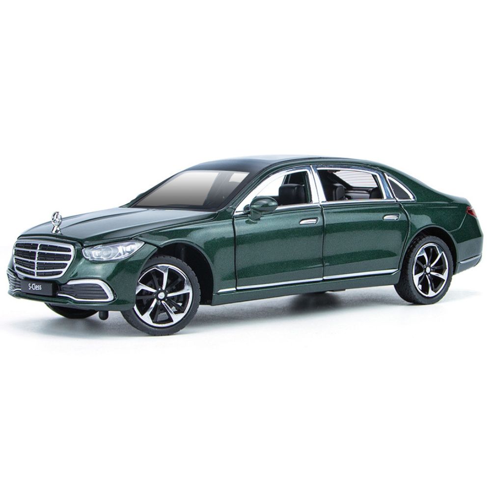 1:24 Mercedes-Benz 2020 S-Class W223 Green Die Cast Model Car