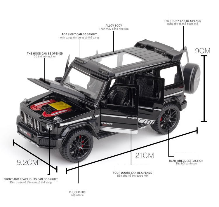 1:24 Mercedes-Brabus 2022 G800 4×4² Die Cast Model Car