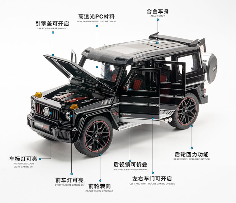 1:18 Mercedes-Brabus 2022 G800 4×4² Die Cast Model Car