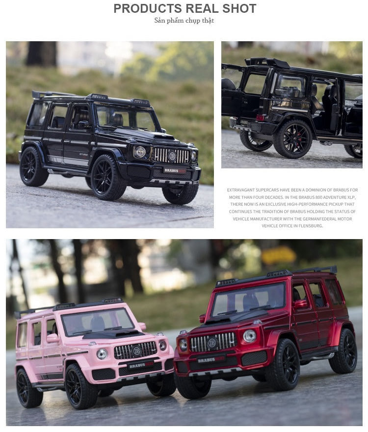 1:24 Mercedes-Brabus 2022 G800 4×4² Die Cast Model Car