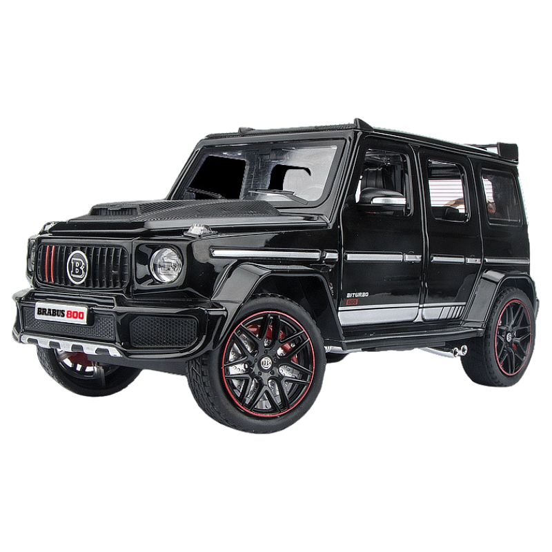 1:24 Mercedes-Brabus 2022 G800 4×4² Black Die Cast Model Car