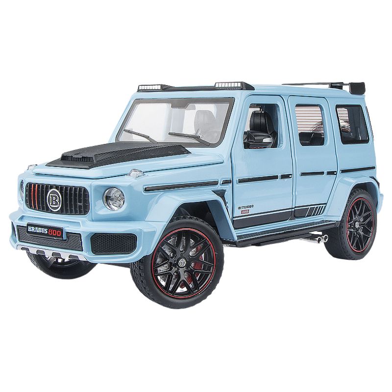 1:24 Mercedes-Brabus 2022 G800 4×4² Blue Die Cast Model Car