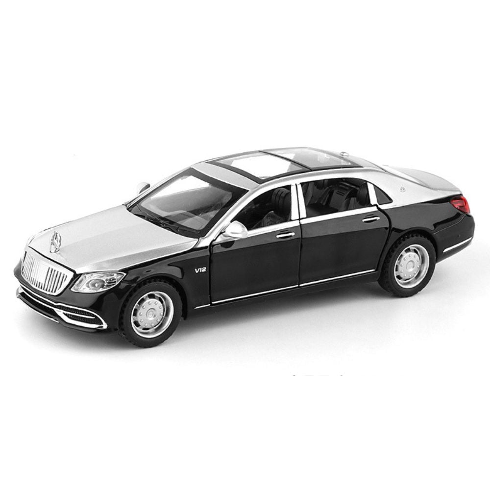 1:32 Mercedes-Maybach 2020 S650 Silver Black Die Cast Model Car