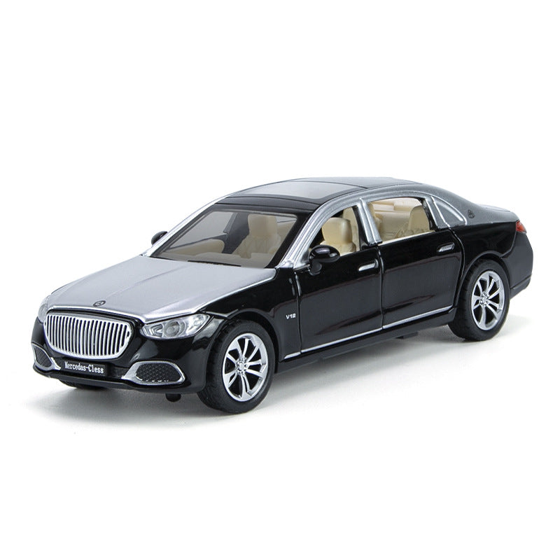 1:32 Mercedes-Maybach 2022 S680 Silver Black Die Cast Model Car