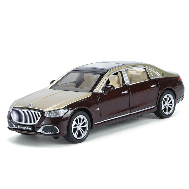 1:32 Mercedes-Maybach 2022 S680 Gold Magenta Die Cast Model Car