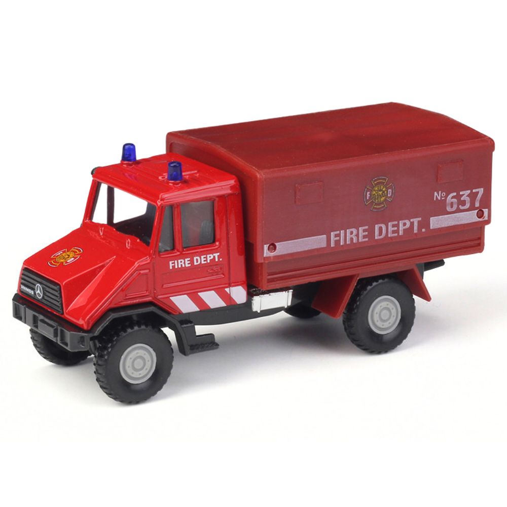 1:36 Mercedes-Unimog 1997 408 Fire Dept#637 Model Car