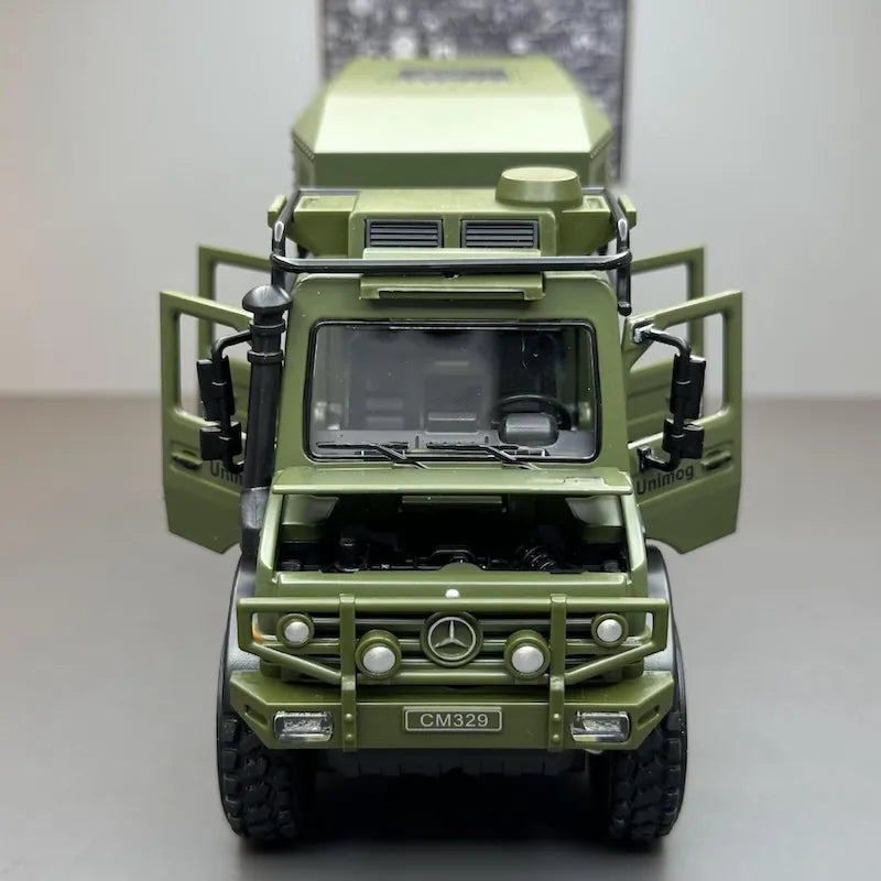 1:32 Mercedes-Unimog 2013 Nomadism U4000 RV Die Cast Model Car