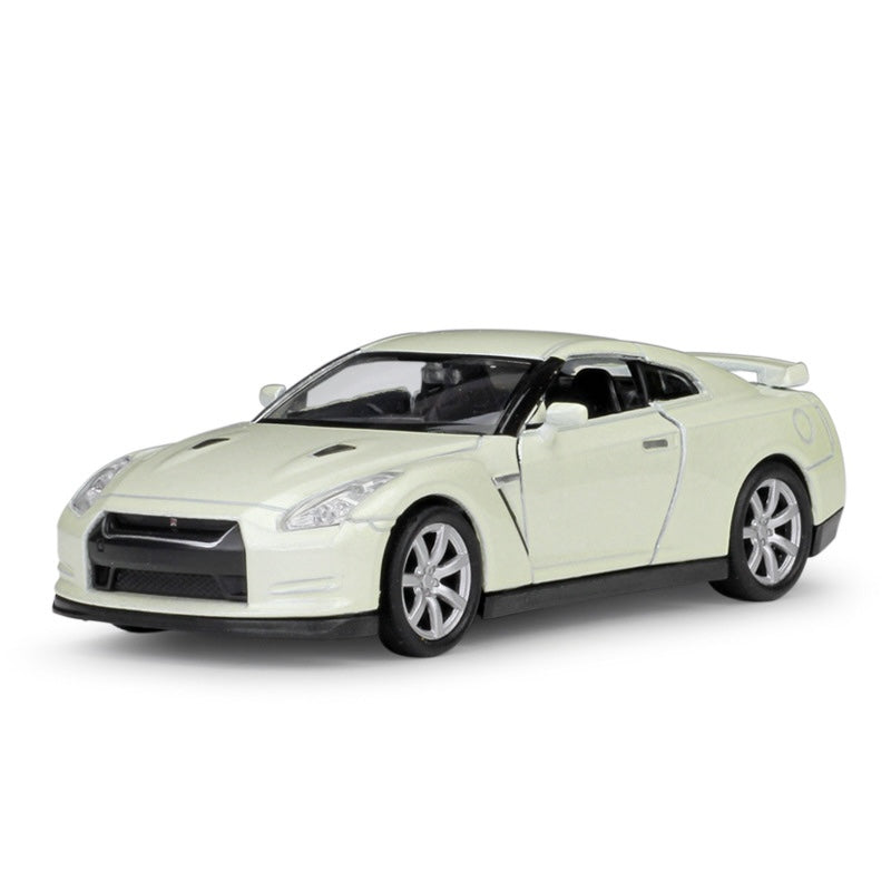 1:36 Nissan 2009 GTR R35 White Die Cast Model Car