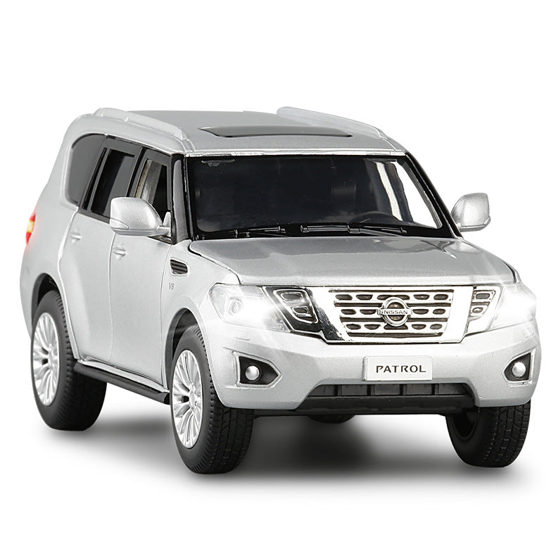 1:32 Nissan 2010 Patrol Y62 Silver Die Cast Model Car