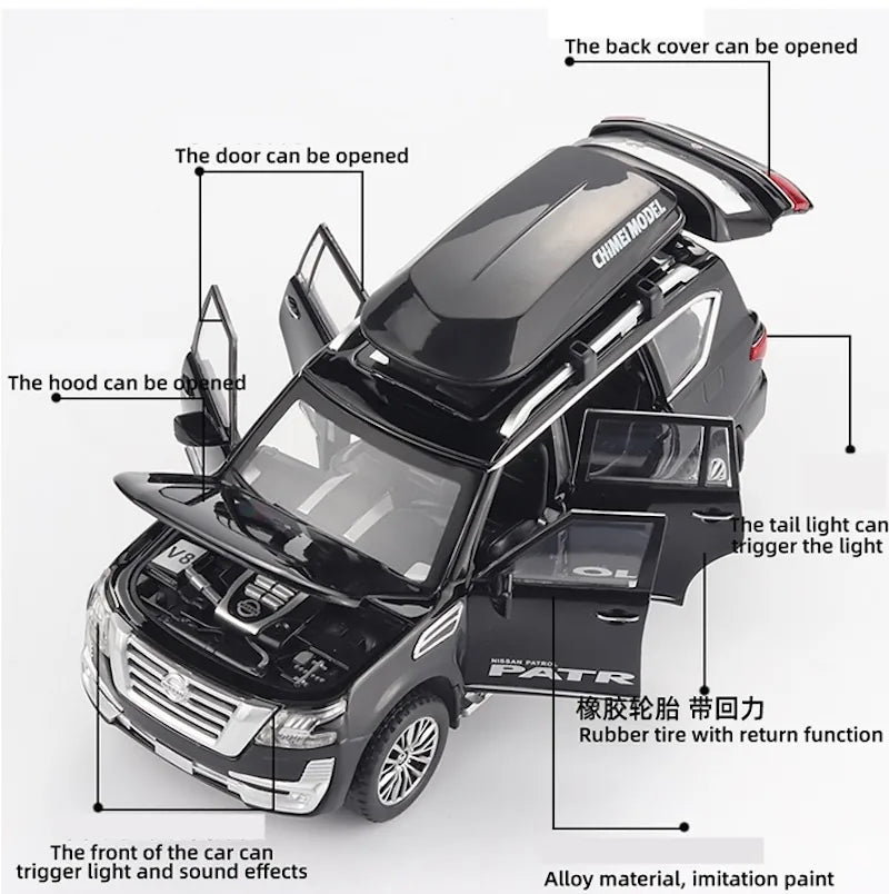 1:32 Nissan Patrol Y62 2019 Deuxième lifting 