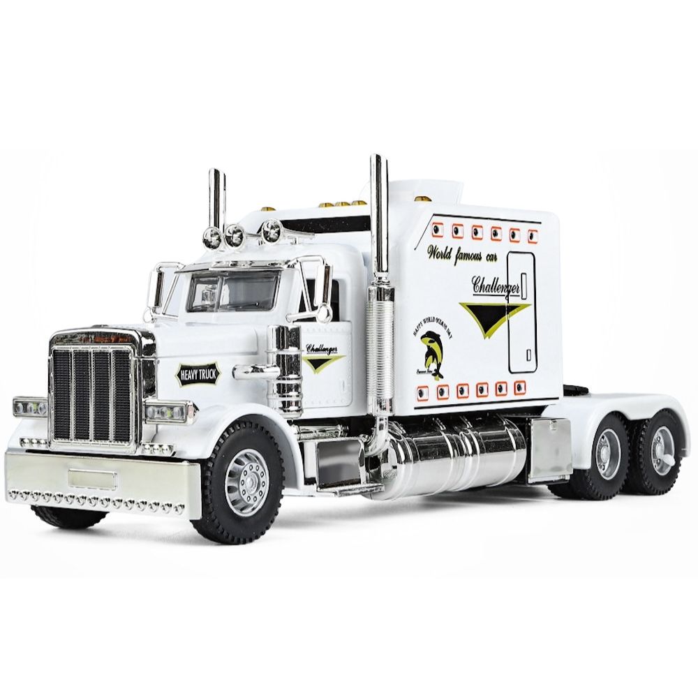 1:24 Peterbilt 2007 389 White Die Cast Model Car