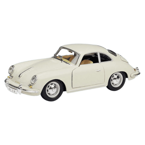 1:24 Porsche 1961 356B Coupe White Model Car