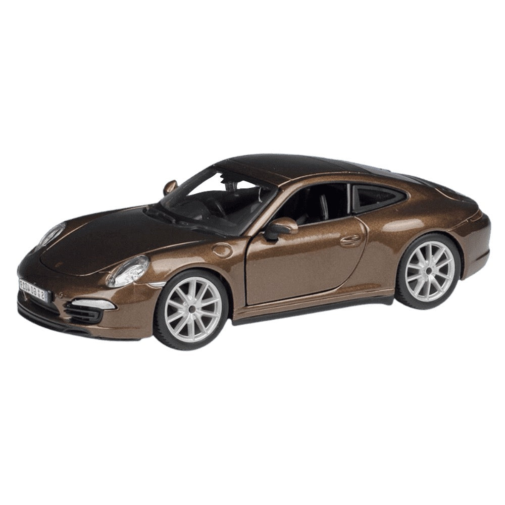 1:24 Porsche 2011 911 Carrera S Brown Die Cast Model Car