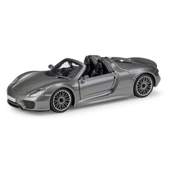 1:24 Porsche 2013 918 Convertible Gray Die Cast Model Car