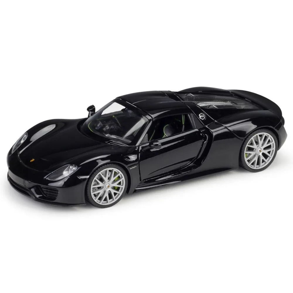 1:24 Porsche 2013 918 Spyder Black Die Cast Model Car