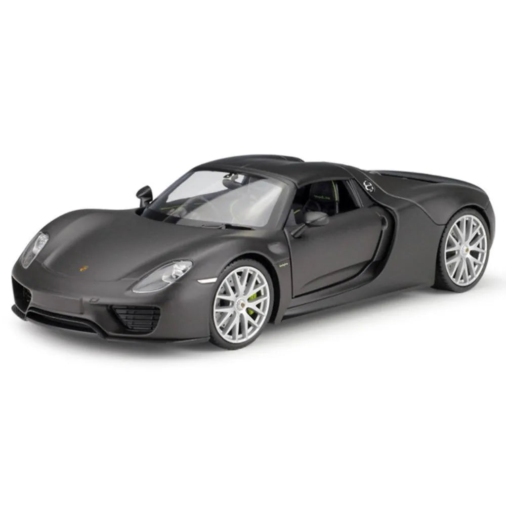 1:24 Porsche 2013 918 Spyder Gray Die Cast Model Car