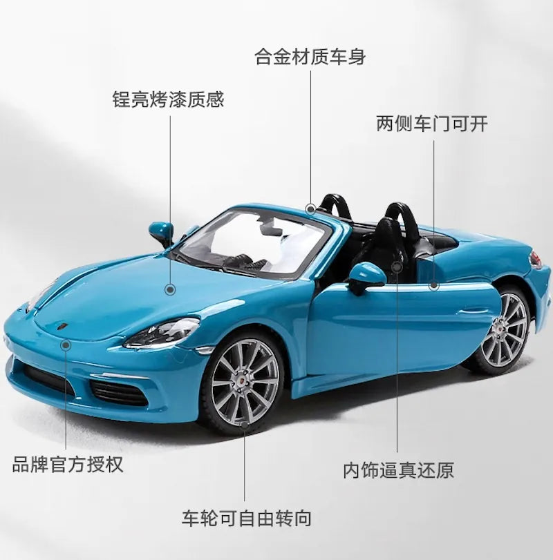 Porsche 718 Boxster 2016 à l'échelle 1:24 