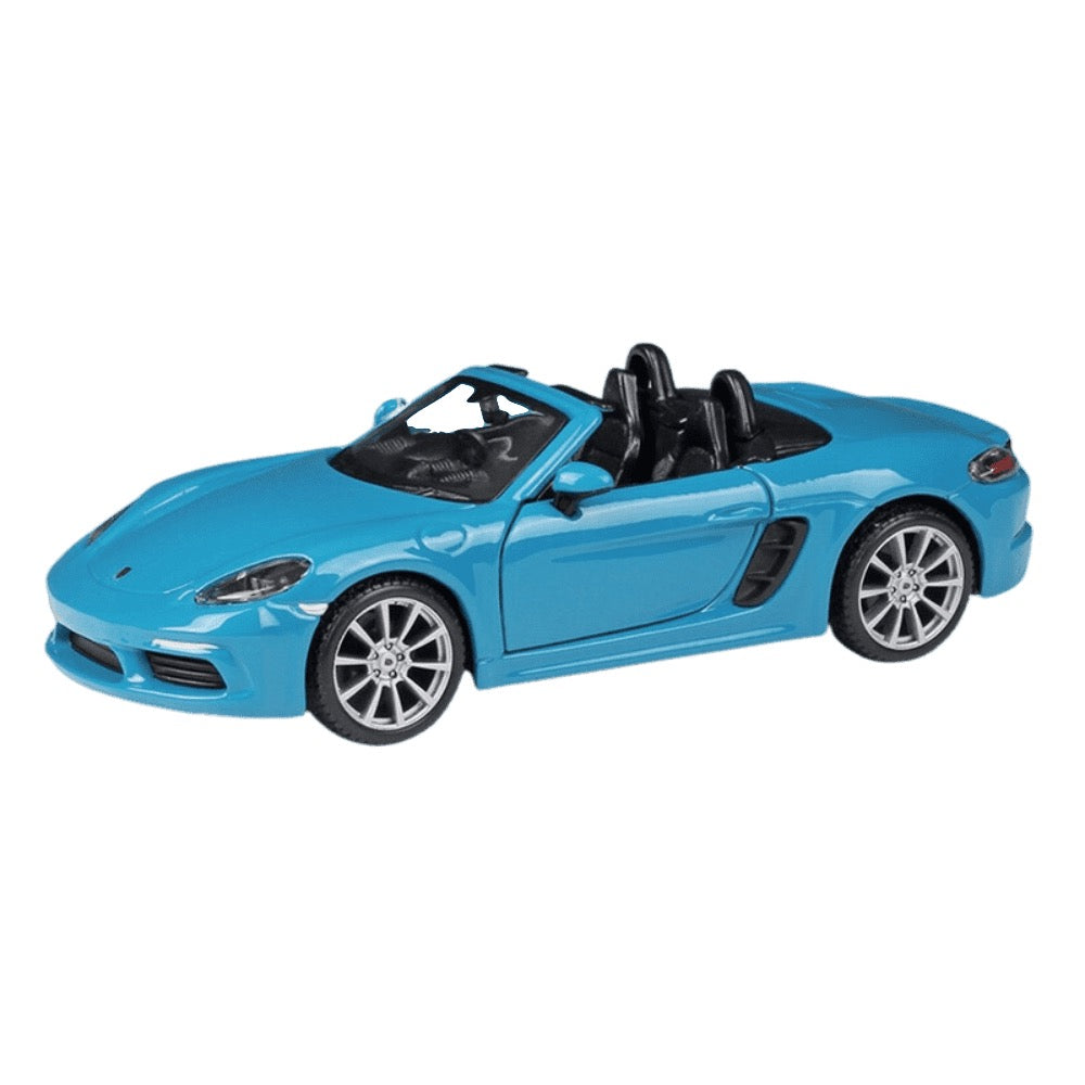 1:24 Porsche 2016 718 Boxster Blue Die Cast Model Car