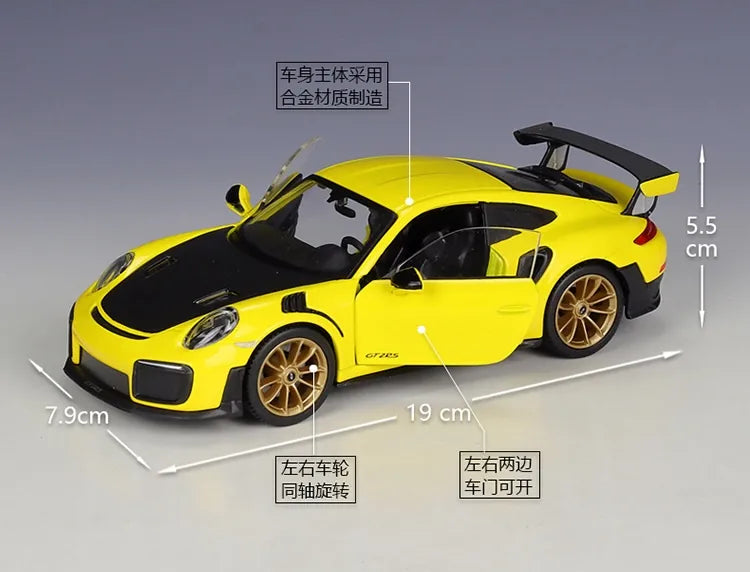 1:24 Porsche 2018 911 GT2 RS Die Cast Model Car