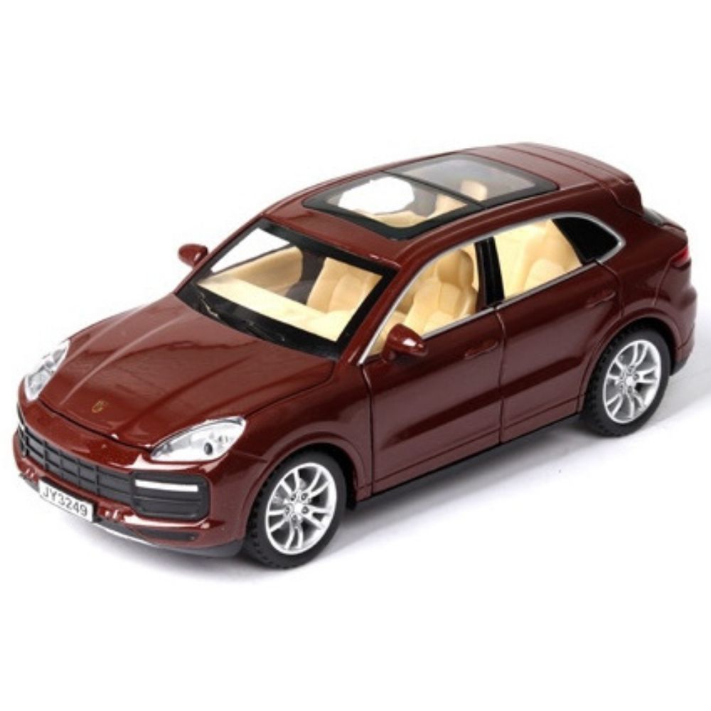 1:32 Porsche 2018 Cayenne Turbo Deep Brown Die Cast Model Car