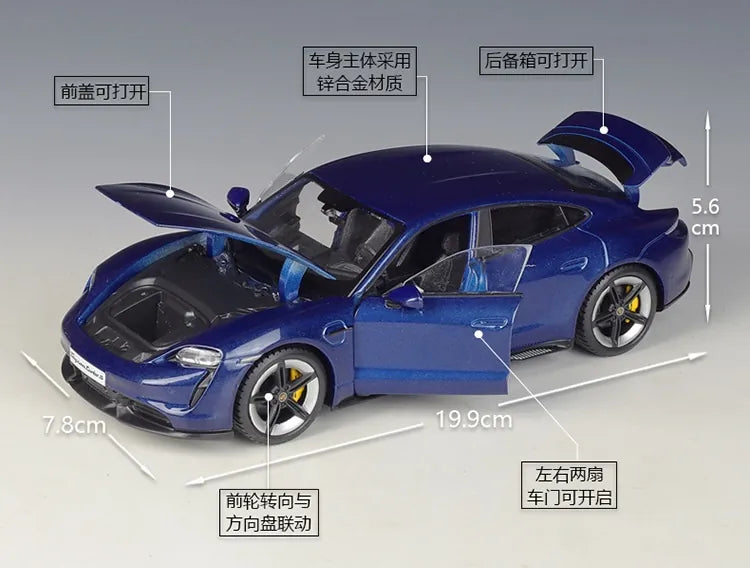 Porsche Taycan 2019 à l'échelle 1:24 