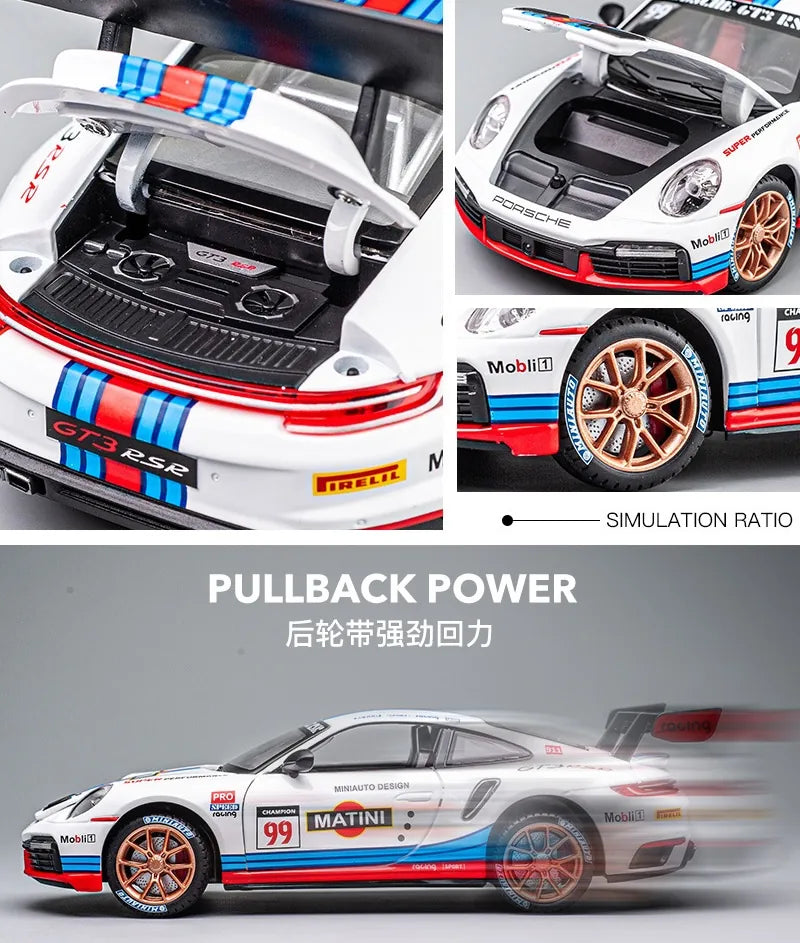 Porsche 911 GT3 RSR 2021 à l'échelle 1:24 