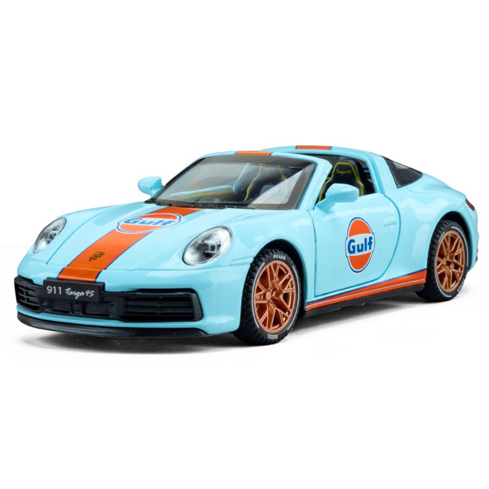 1:32 Porsche 2021 911 Targa 4S Blue Die Cast Model Car