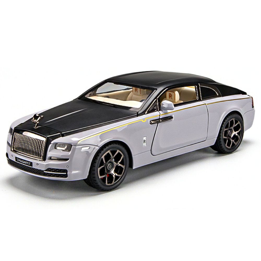 1:24 Rolls-Royce 2013 Wraith Black Silver Die Cast Model Car