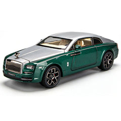 1:24 Rolls-Royce 2013 Wraith Silver Green Die Cast Model Car