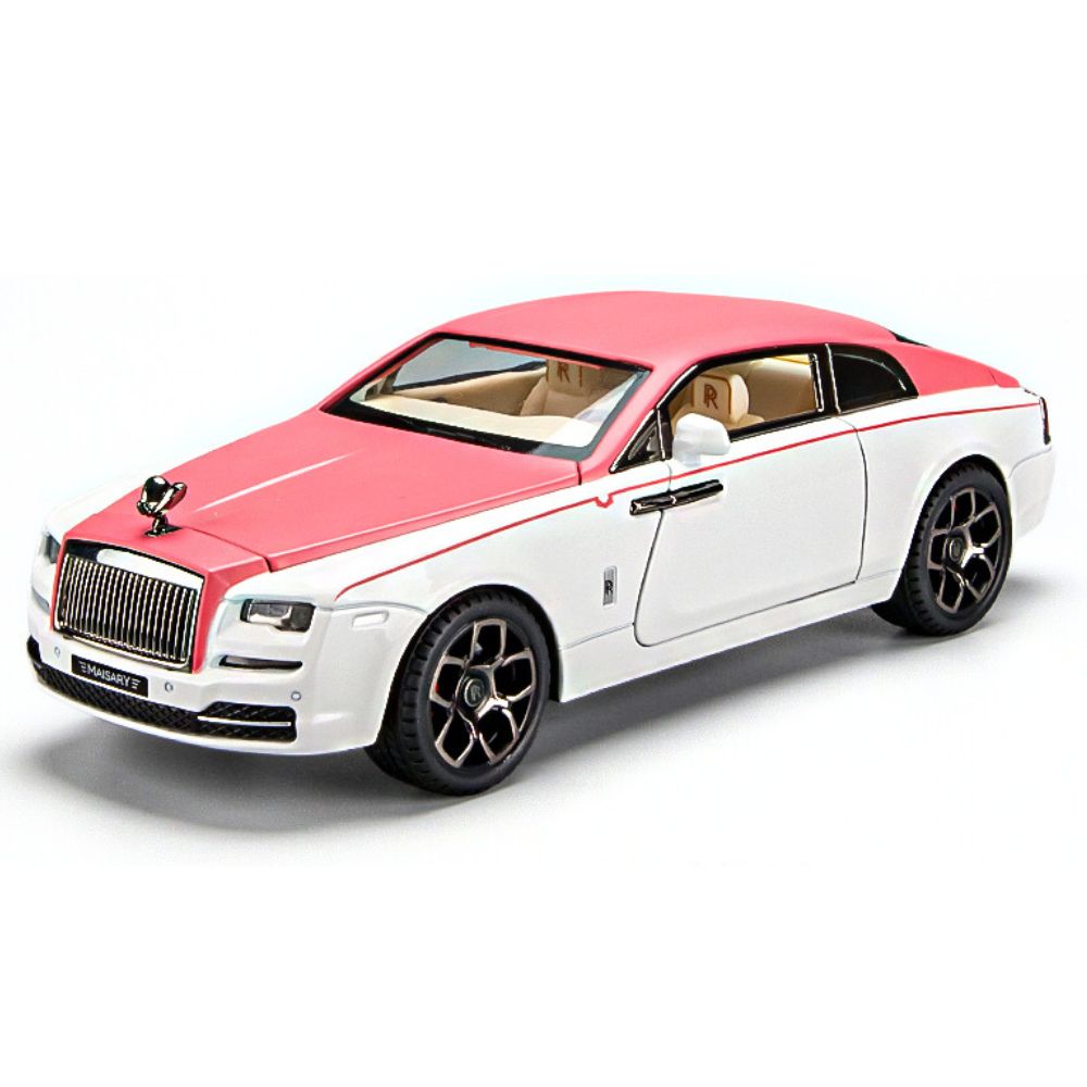 1:24 Rolls-Royce 2013 Wraith Pink White Die Cast Model Car