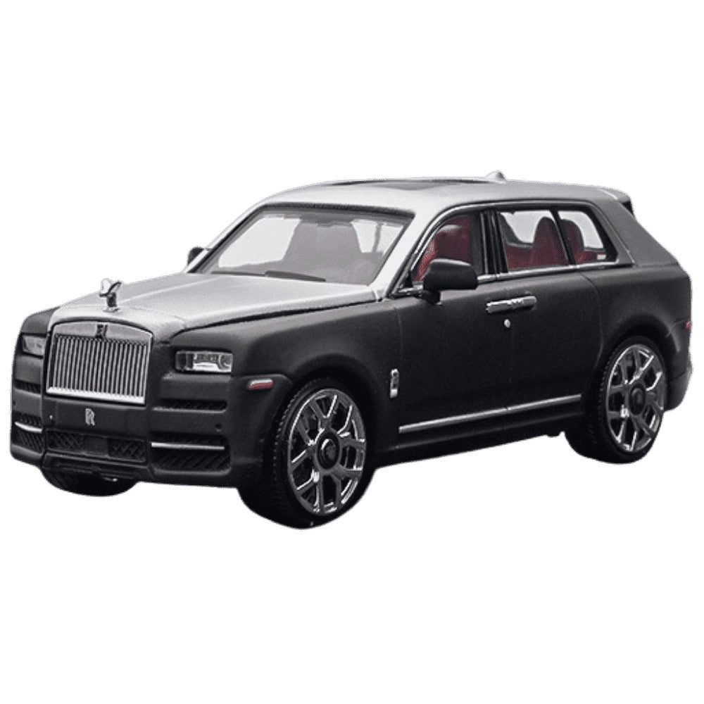 1:64 Rolls-Royce 2018 Cullinan Black White Die Cast Model Car