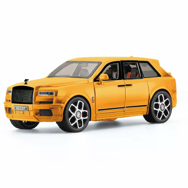 1:20 Rolls-Royce 2018 Cullinan Yellow Die Cast Model Car