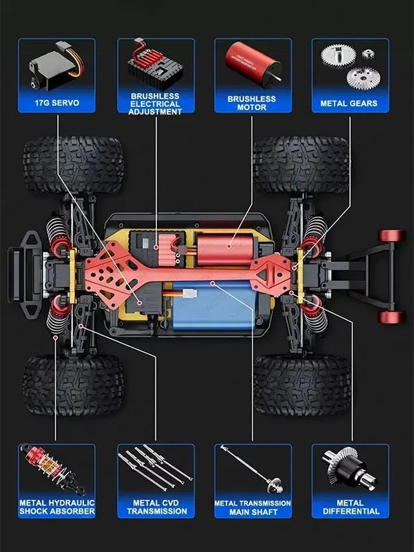 1:18 R/C STK-004 2.4G Off-Road Racing Car