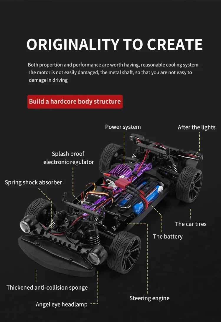 Auto da corsa Drift STK-006 2.4G R/C 1:18 